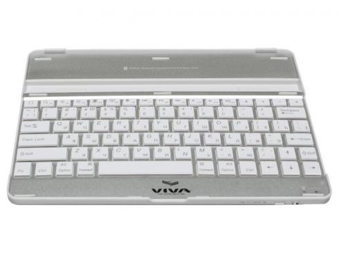 Купить Клавиатура-подставка Vivacase VAP-AK00201-w  для планшета Apple iPad2/iPad NEW/ в алюминиевом корпусе белый