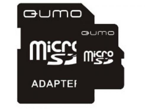 Купить Карта памяти Micro SDHC 8Gb class 4 QUMO QM8GMICSDHC4 + SD adapter