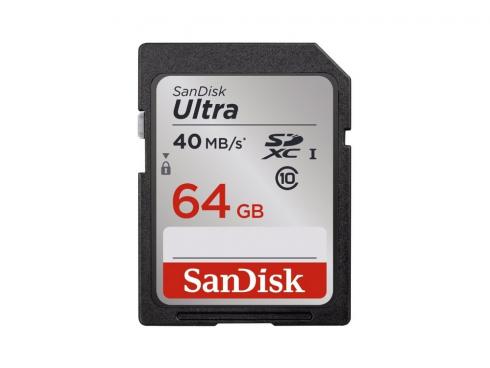 Купить Карта памяти SDXC 64Gb Class 10 Sandisk Ultra UHS-I SDSDUN-064G-G46