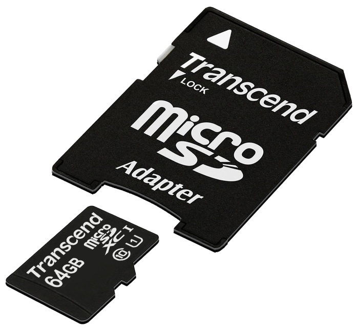 Купить Карта памяти Transcend MicroSDHC 64Gb (Class 10)