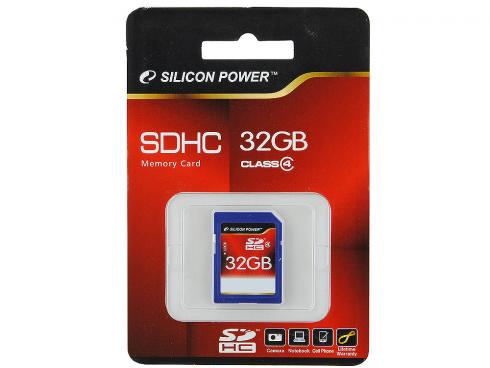 Купить Карта памяти SDHC 32GB Class 4 Silicon Power SP032GBSDH004V10