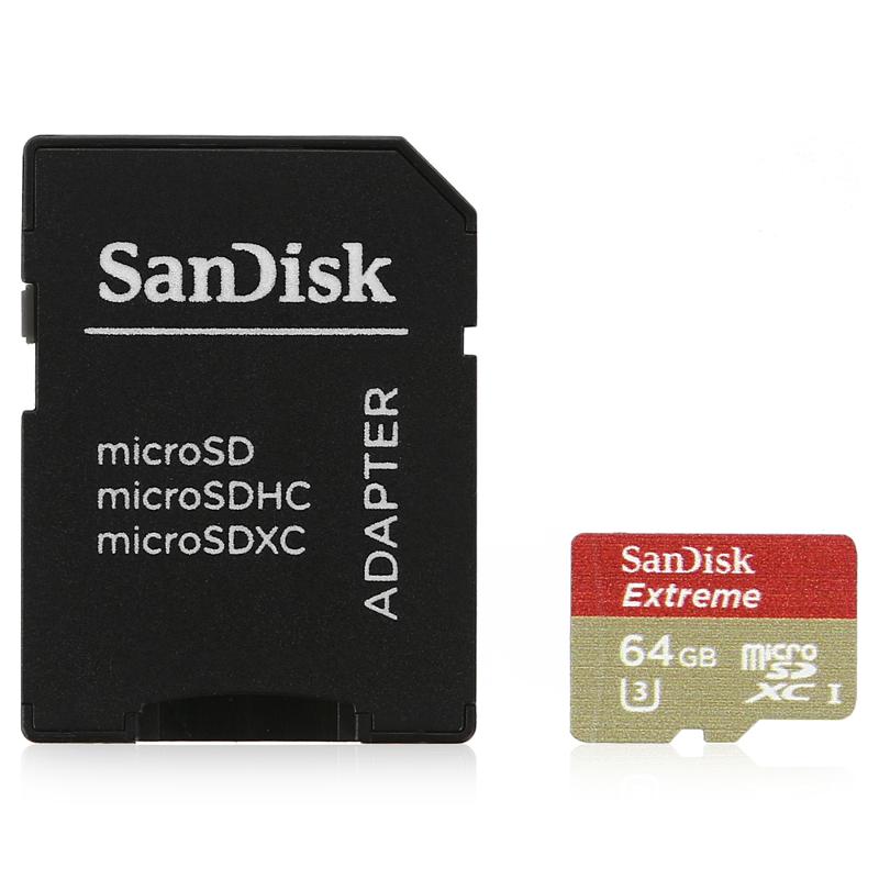 Купить карта памяти TransFlash 64Gb MicroSDXC class 10 UHS-I SanDisk Extreme for Action Cameras 60MB/s