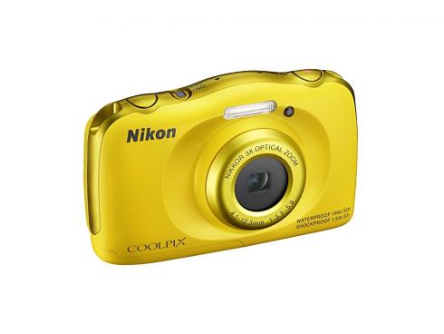 Купить Фотоаппарат Nikon CoolPix S33 13Mp 3x Zoom желтый + рюкзак