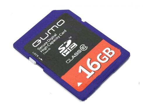 Купить Карта памяти SDHC 16Gb QUMO Class 10 QM16GSDHC10