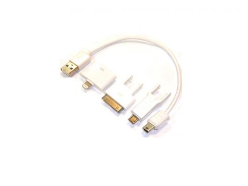 Купить Автомобильное зарядное устройство Gembird mini-USB micro-USB iPhone4-5 iPad белый A-USBTO14B