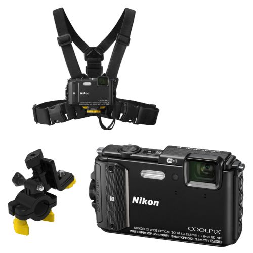 Купить Nikon Coolpix AW130 Outdoor kit Black