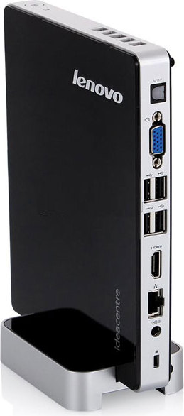 Купить Lenovo IdeaCentre Q190 (57316627) (Celeron/1017U/1.6Ghz/DDR3/4Gb/500Gb/DVD-RW/WiFi/DOS/Black silver)
