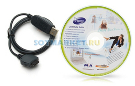 Купить USB дата-кабель для Samsung P518 + CD Mobile Action MA-8250p