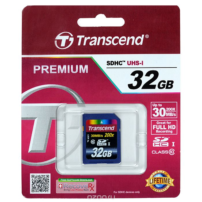 Купить Transcend SDHC Class 10 32GB