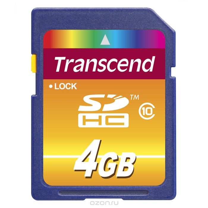 Купить Transcend SDHC Class 10 4Gb