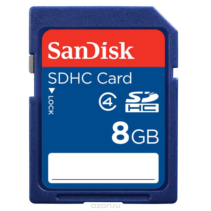 Купить Sandisk SDHC 8GB Standard (SDSDB-008G-B35)