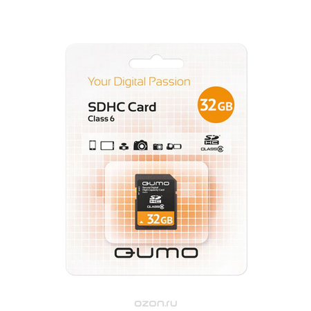 Купить QUMO SDHC Class 6 32GB