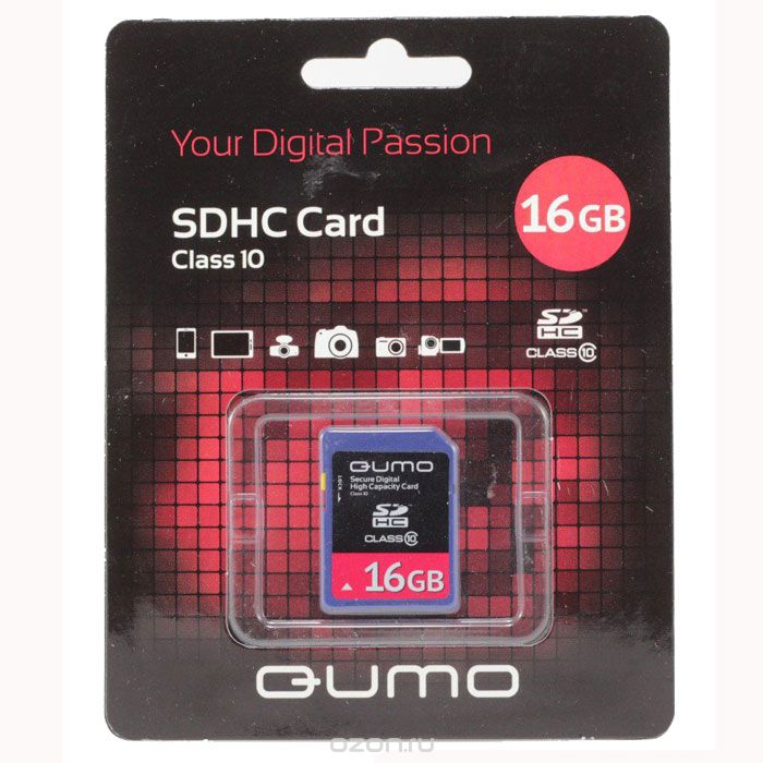 Купить QUMO SDHC Class 10 16GB